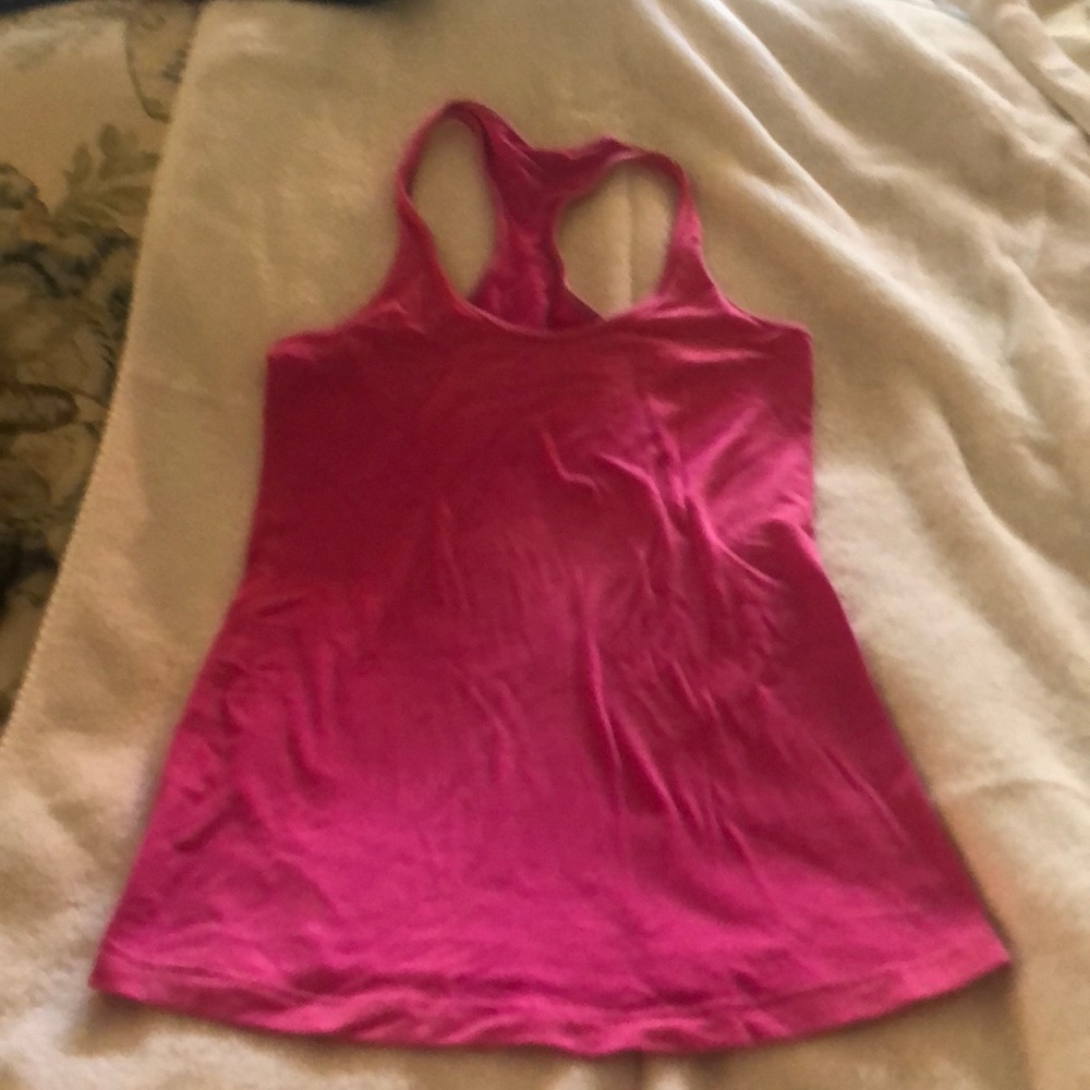 Lululemon running tank, wicks sweat.